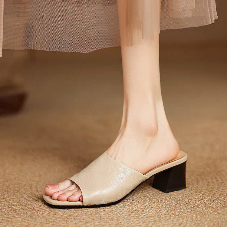 Avena | Mules in Pelle Genuina