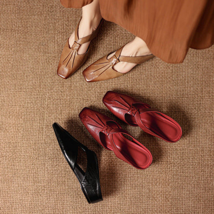Olene | Mules Punta Quadrata