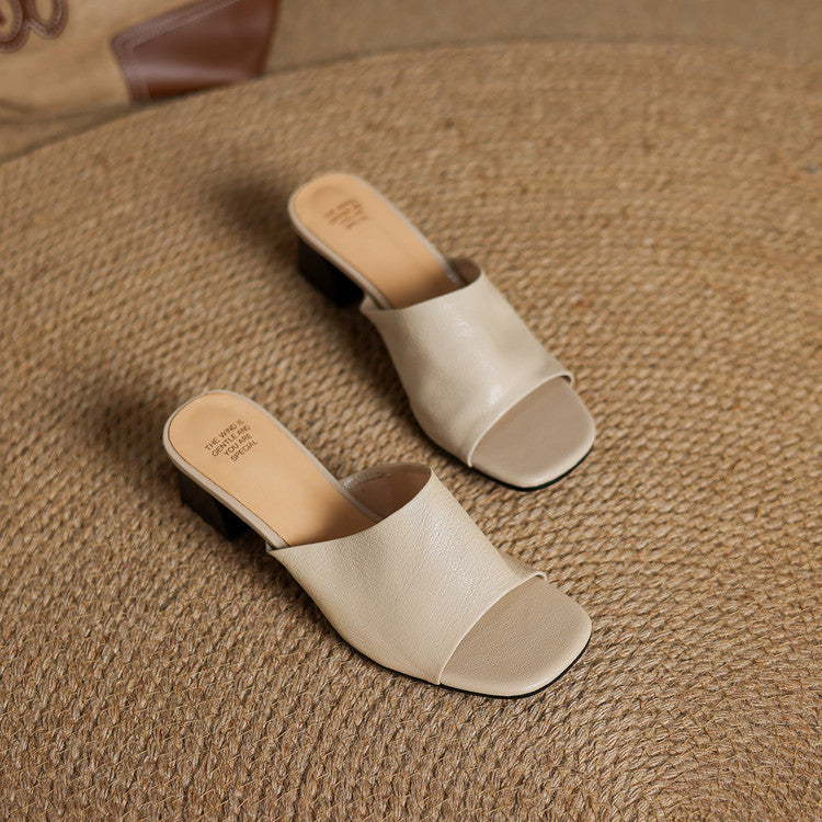 Avena | Mules in Pelle Genuina
