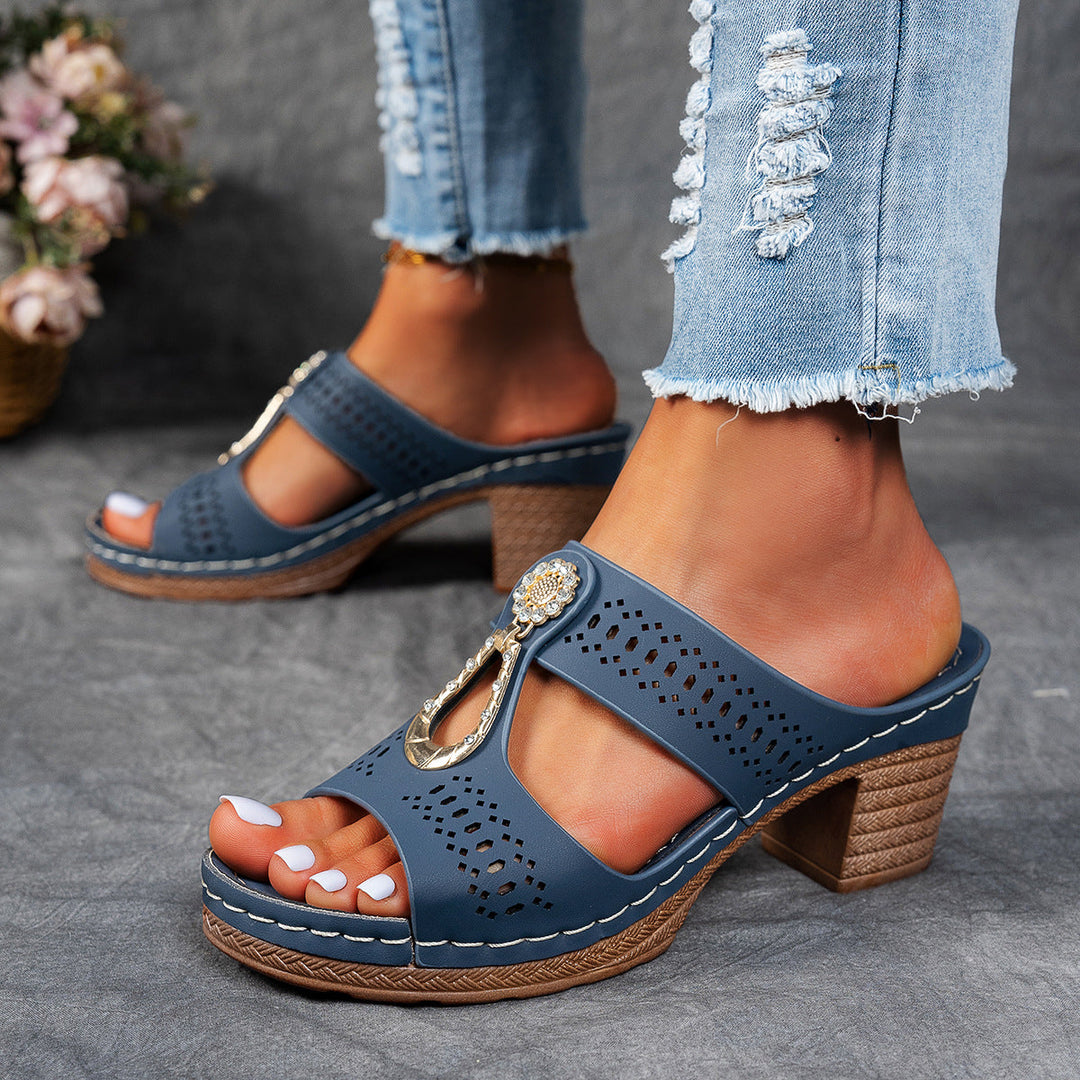 Linda | Sandali Comfort Ortopedici con Tacco Alto