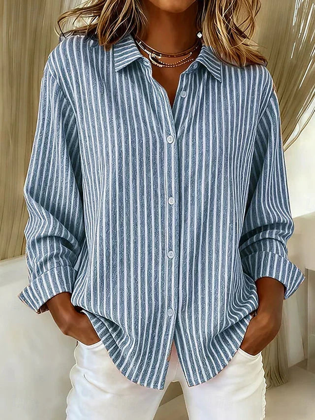 Jacqueline™ | Camicia a righe con bottoni