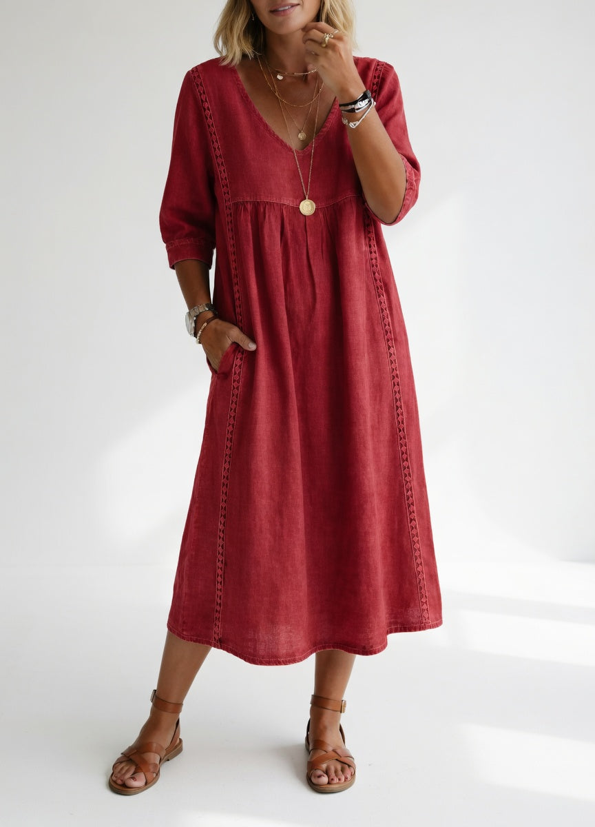 Lioréa™ — Abito midi fluido elegante e casual