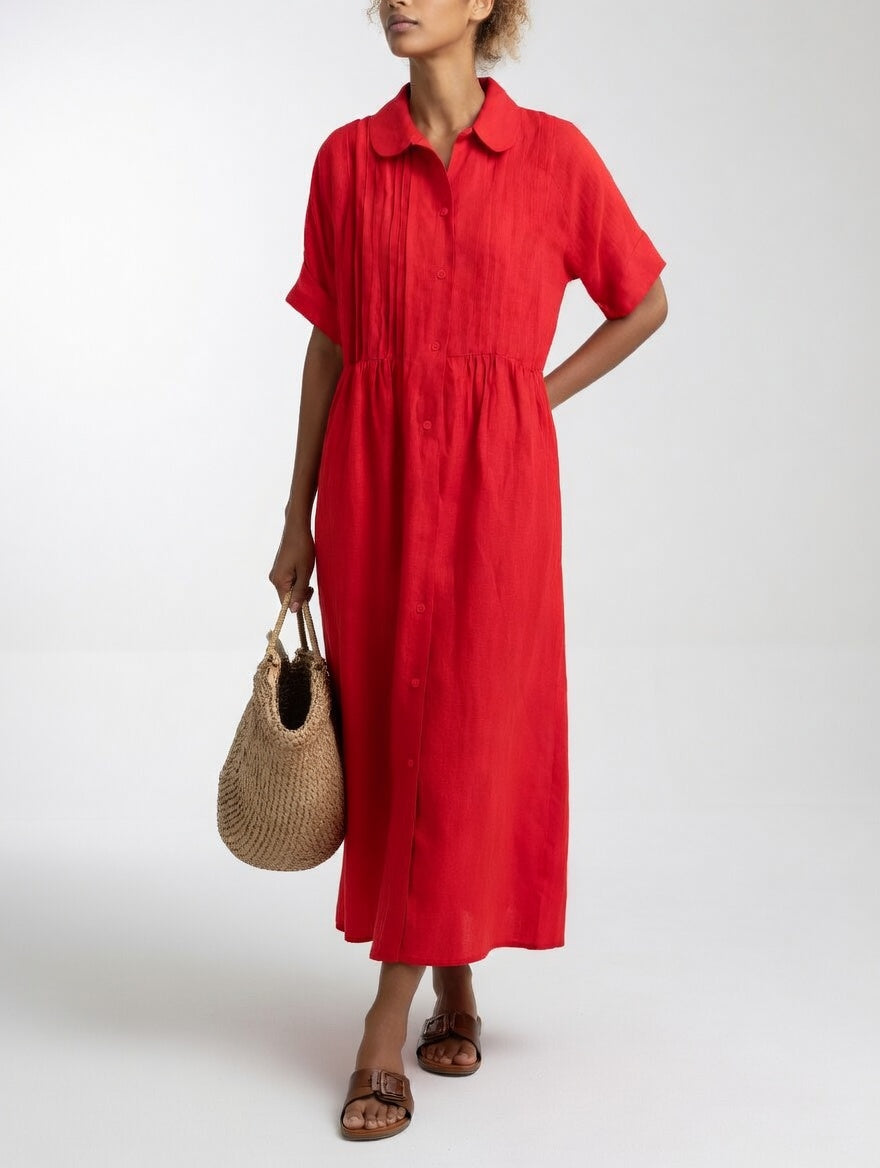 Lysandra™ | Abito camicia fluido estivo