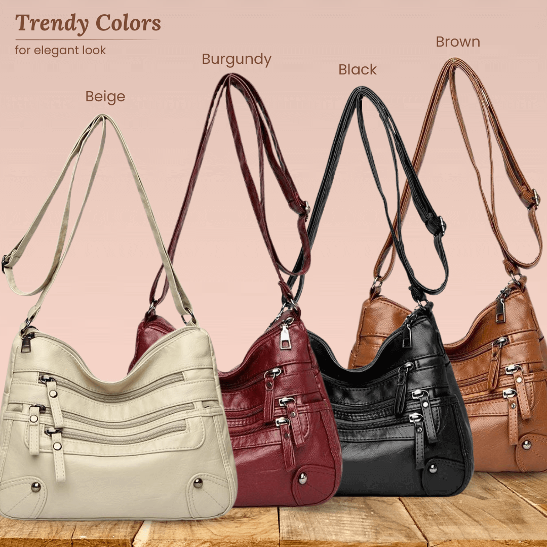 Borsa a Spalla Multi-Zip di Rosalia