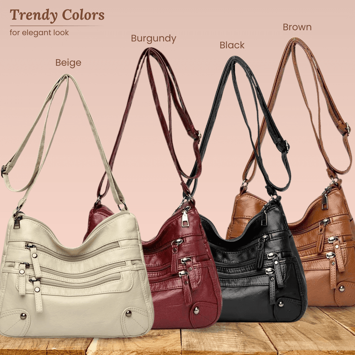 Borsa a Spalla Multi-Zip di Rosalia