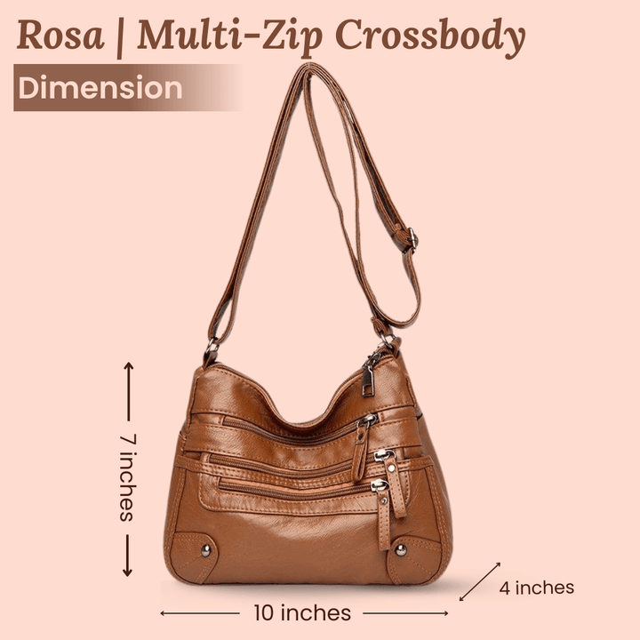 Borsa a Spalla Multi-Zip di Rosalia