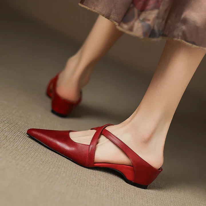 Aluna | Mules in pelle genuina