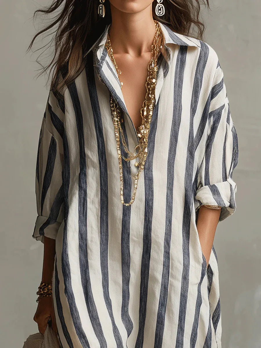 Pepa™ | Vestito camicia lungo