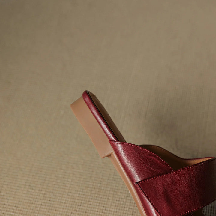 Mule in pelle Bellanova