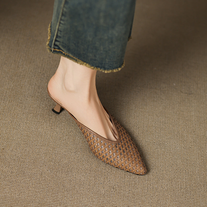 Olivia | Mules in Pelle Genuina