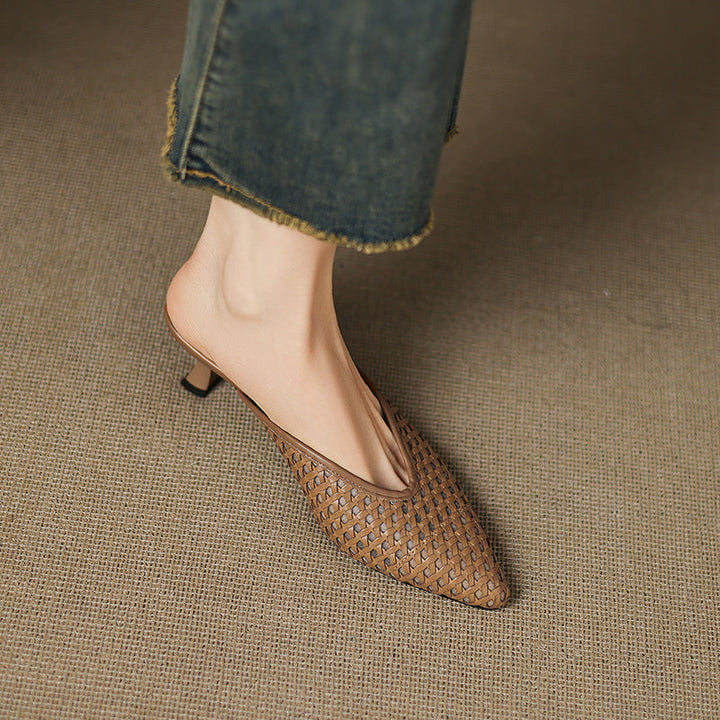 Olivia | Mules in Pelle Genuina