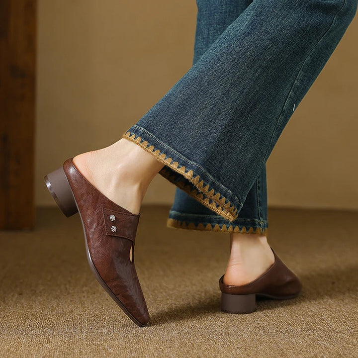 Agnit | Mules in Pelle Genuina