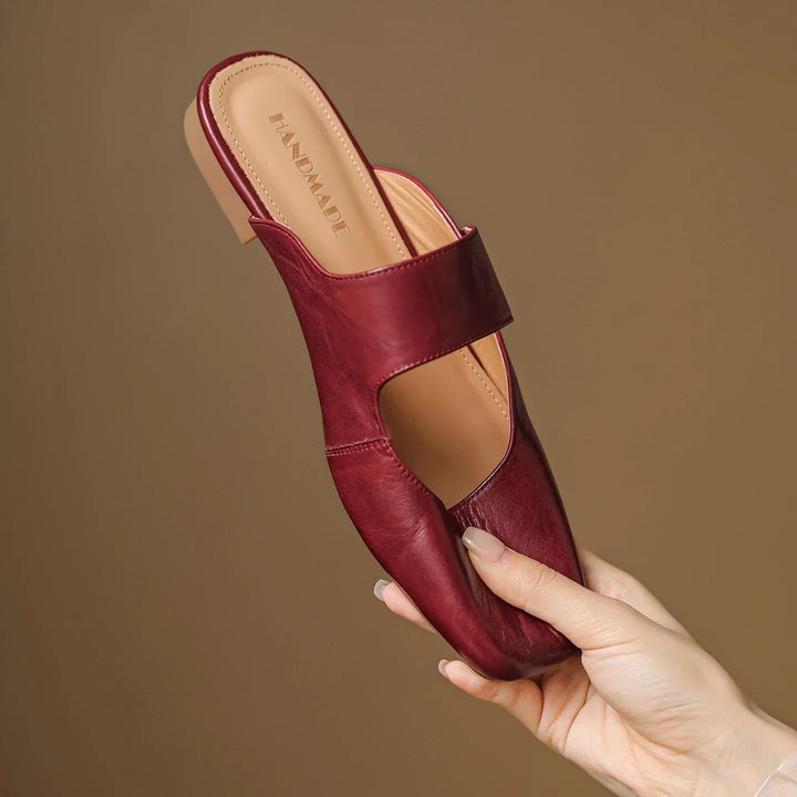 Mule in pelle Bellanova