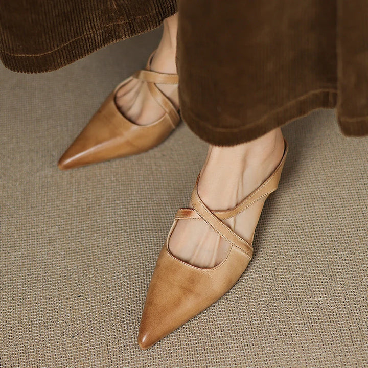 Aluna | Mules in pelle genuina