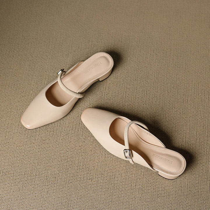 Kera | Mules Mary Jane in Pelle Genuina