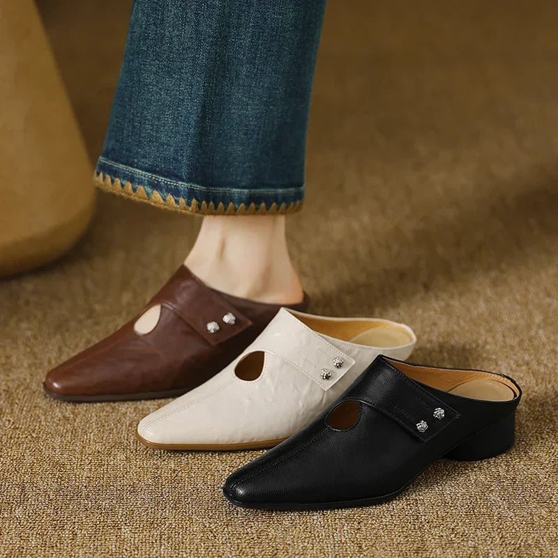 Agnit | Mules in Pelle Genuina
