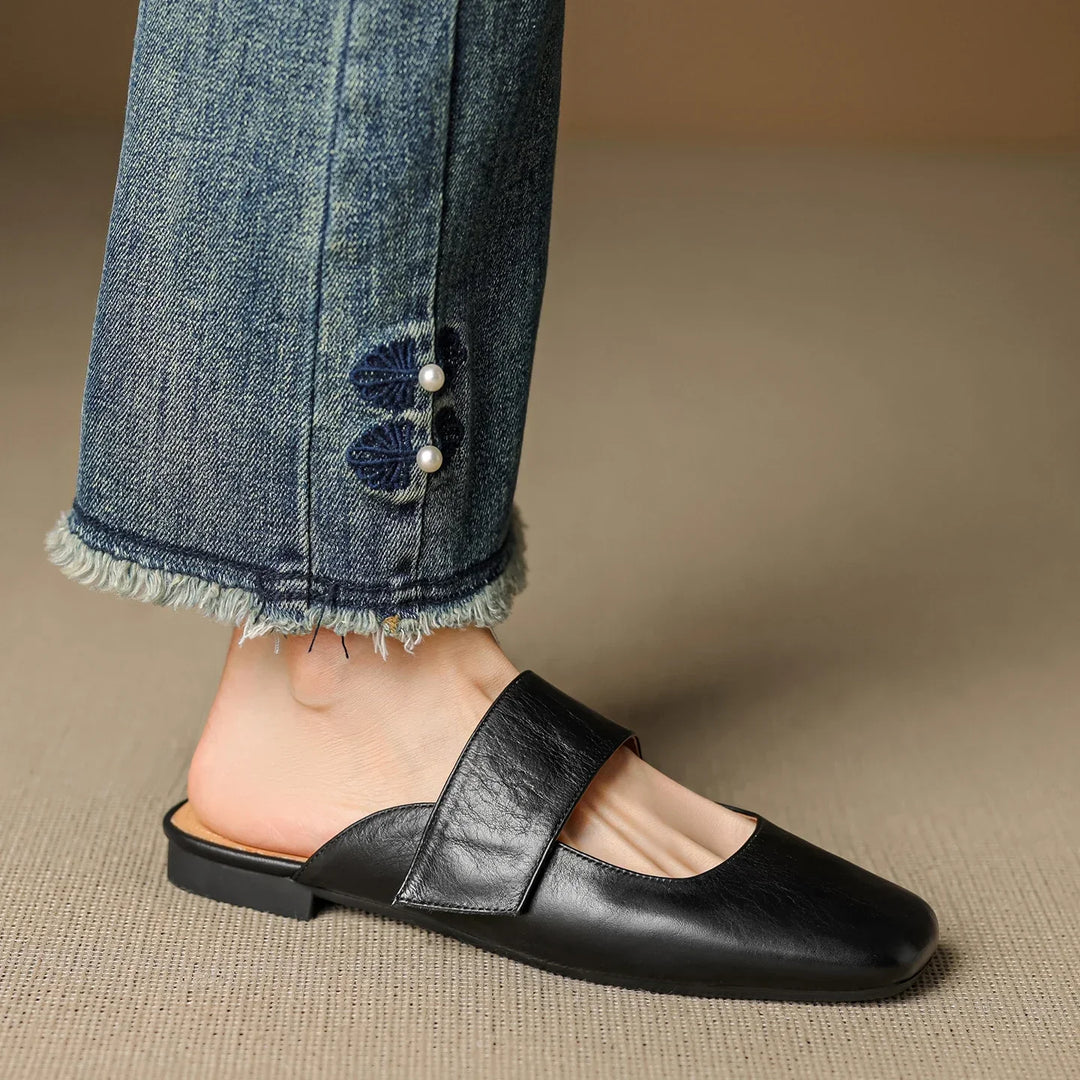 Mule in pelle Bellanova