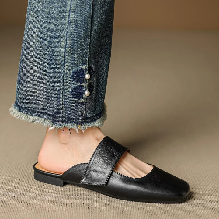 Mule in pelle Bellanova