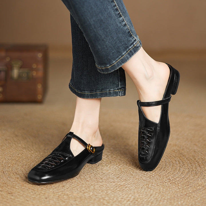 Elya | Mules in Pelle Genuina