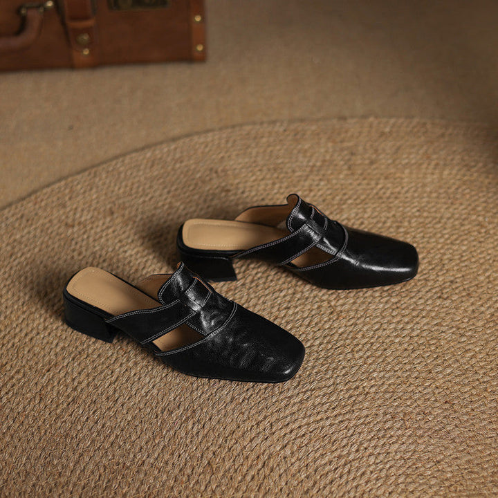 Mules in pelle genuina Ivora