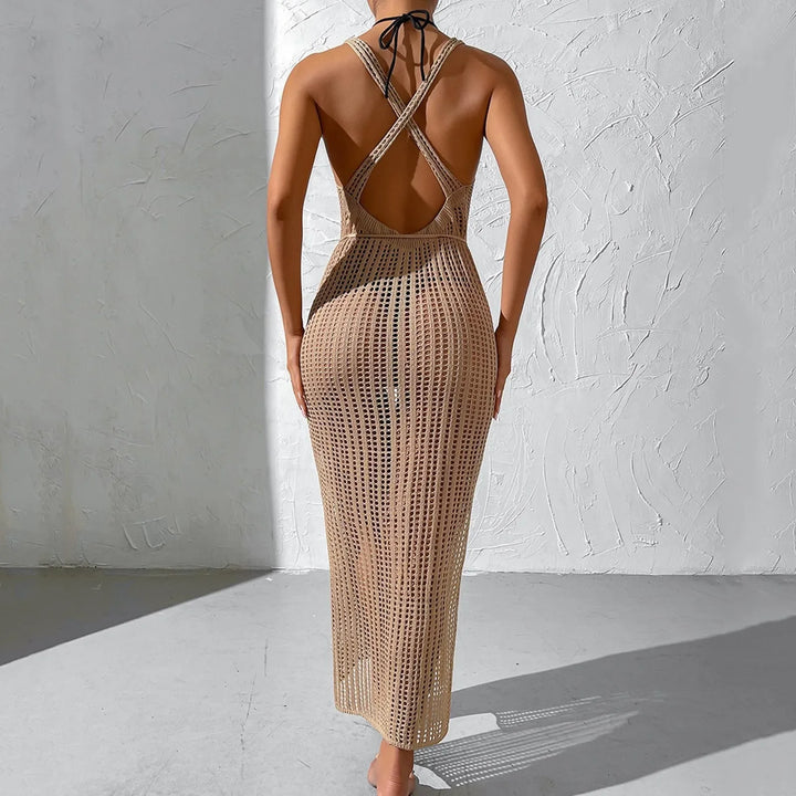 Copertura Maxi con Spacco in Maglia