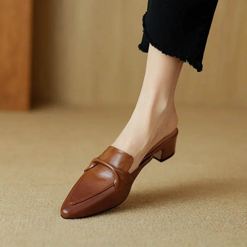 Alaya | Mules in Pelle Genuina