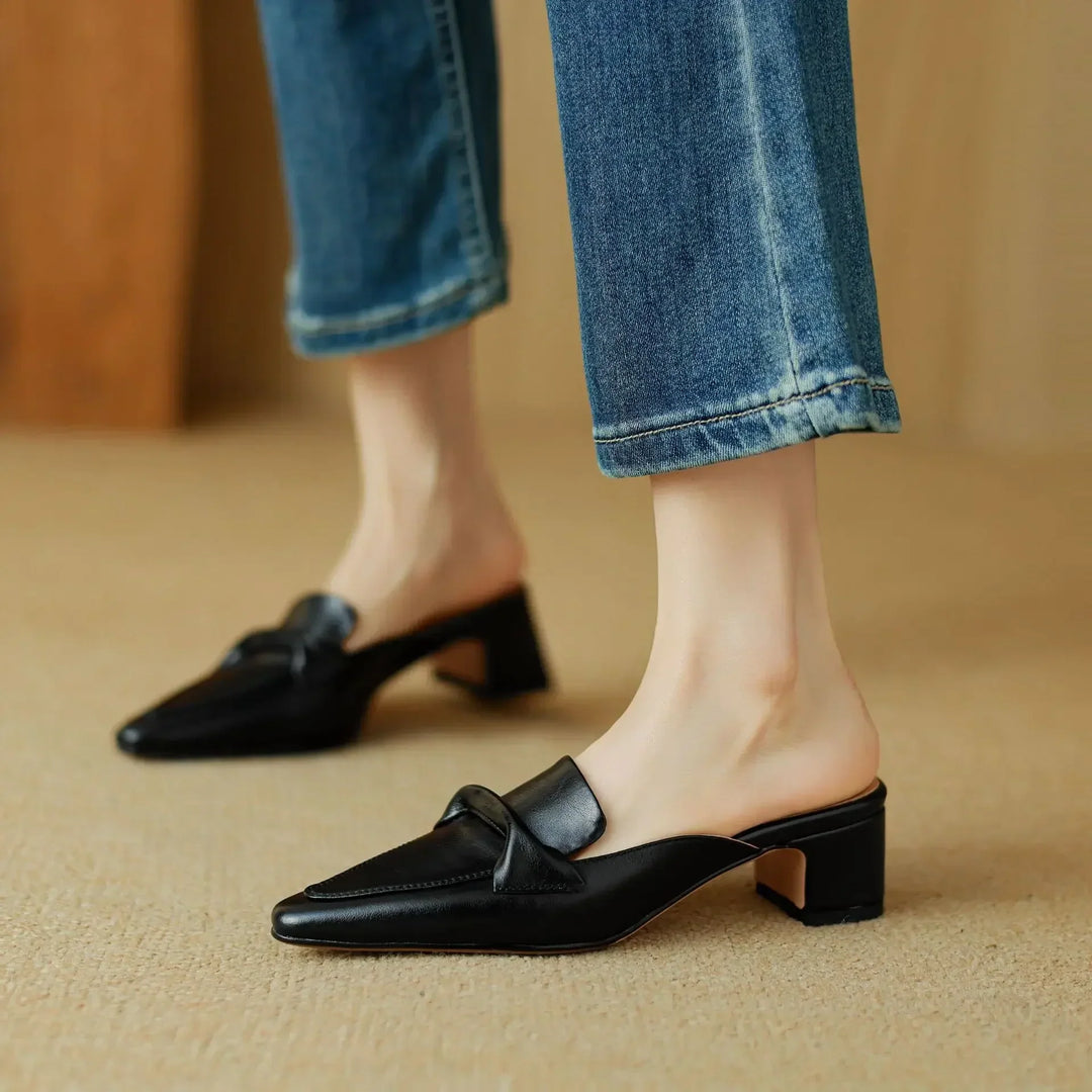 Alaya | Mules in Pelle Genuina