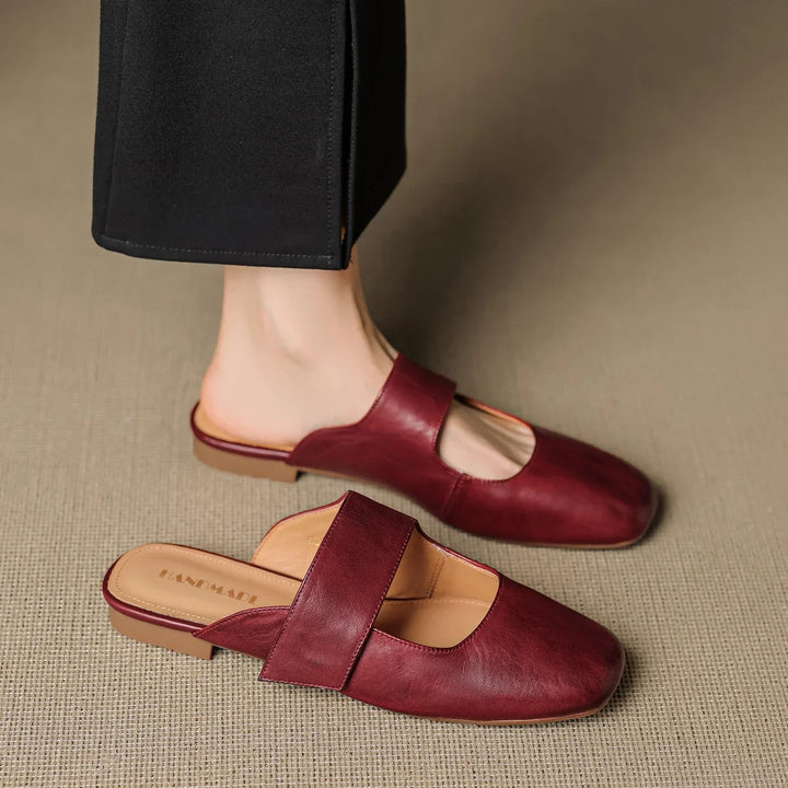 Mule in pelle Bellanova