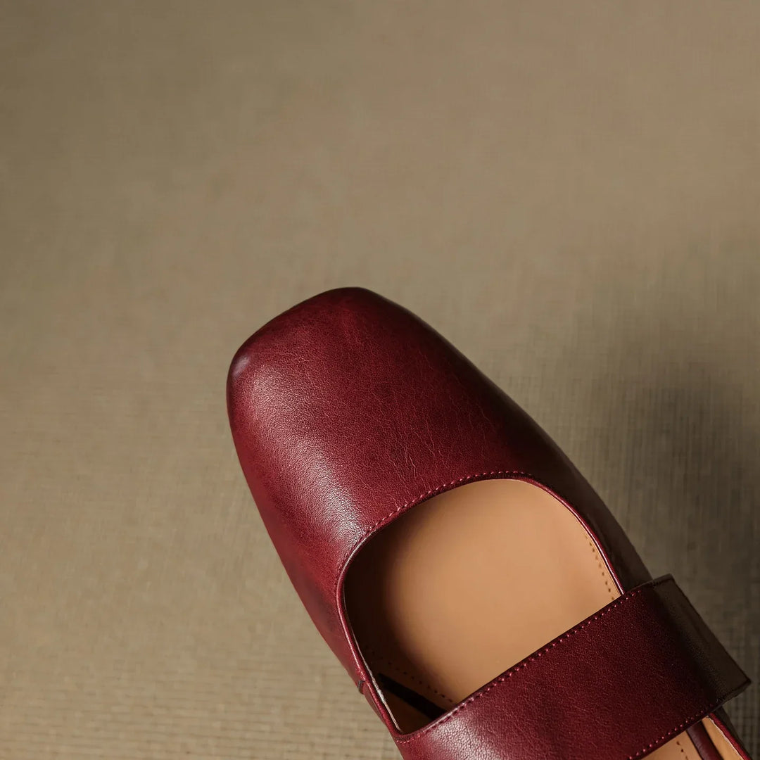 Mule in pelle Bellanova