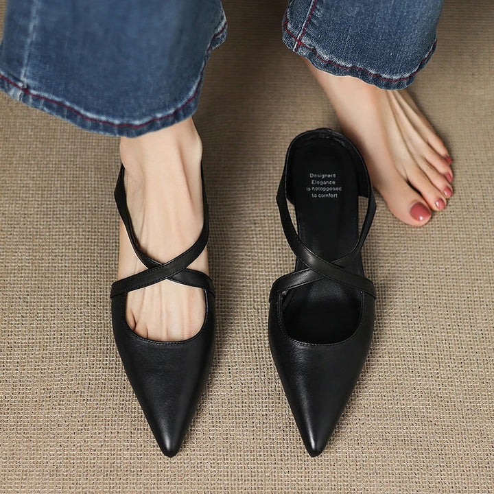 Aluna | Mules in pelle genuina
