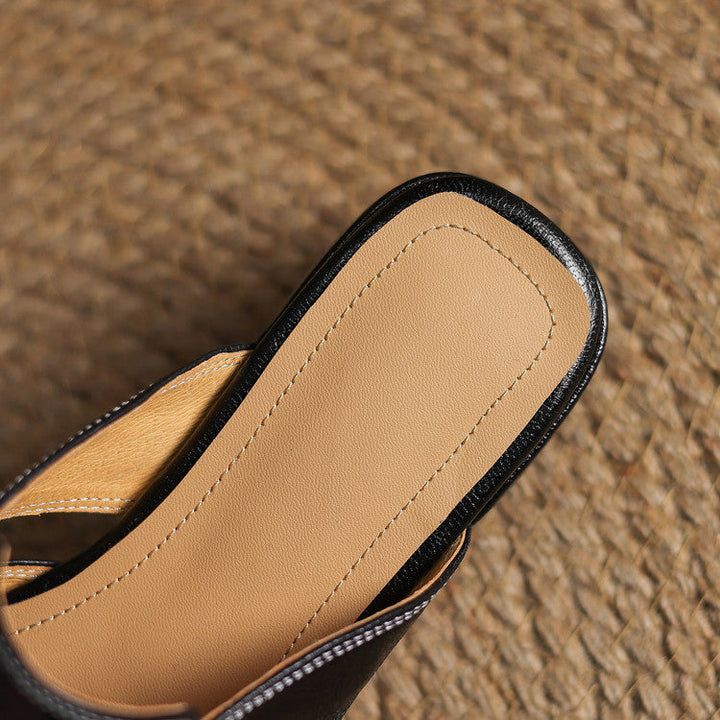 Mules in pelle genuina Ivora