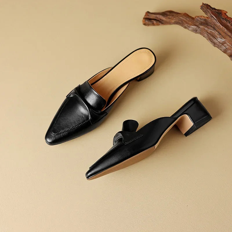 Alaya | Mules in Pelle Genuina