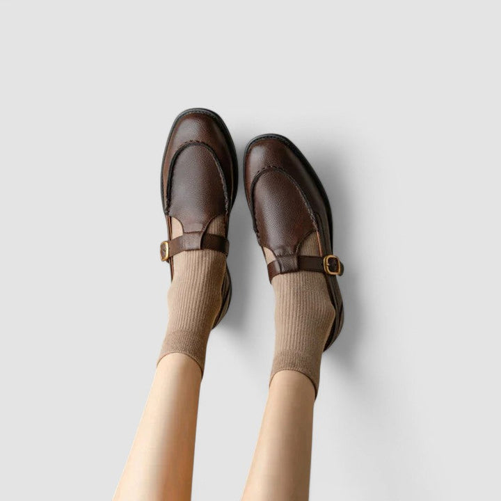 Ariadna | Scarpe Mary Jane con Punta Quadrata