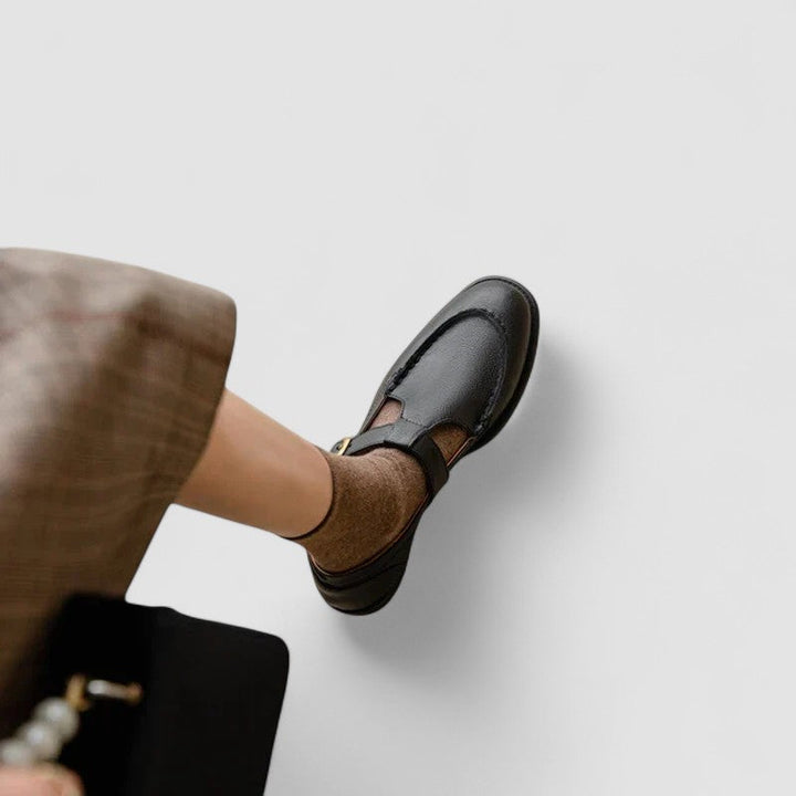 Ariadna | Scarpe Mary Jane con Punta Quadrata