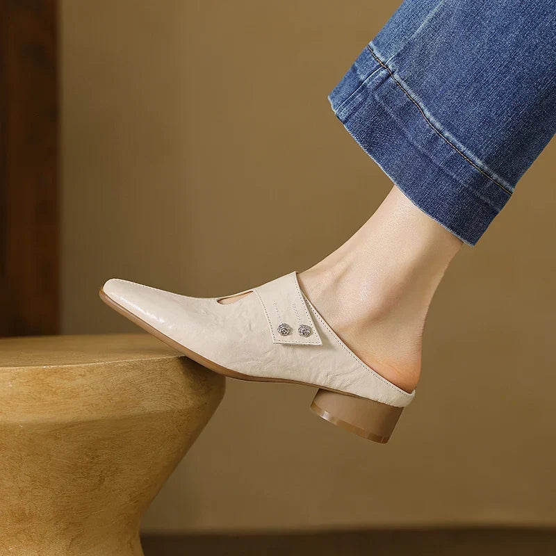 Agnit | Mules in Pelle Genuina