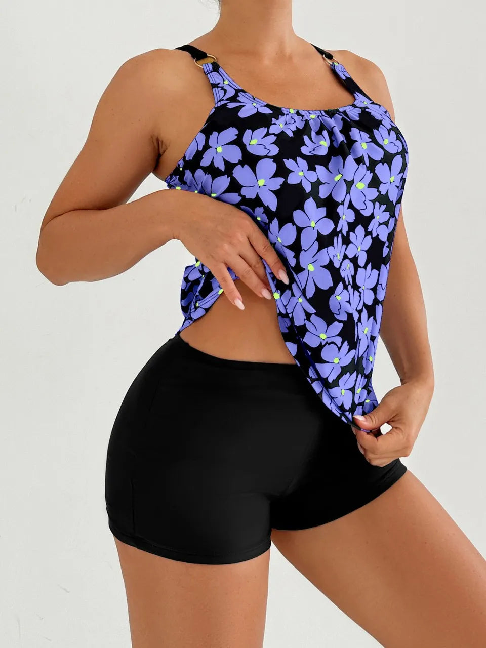 Madeline | Set Tankini Midnight Blossom