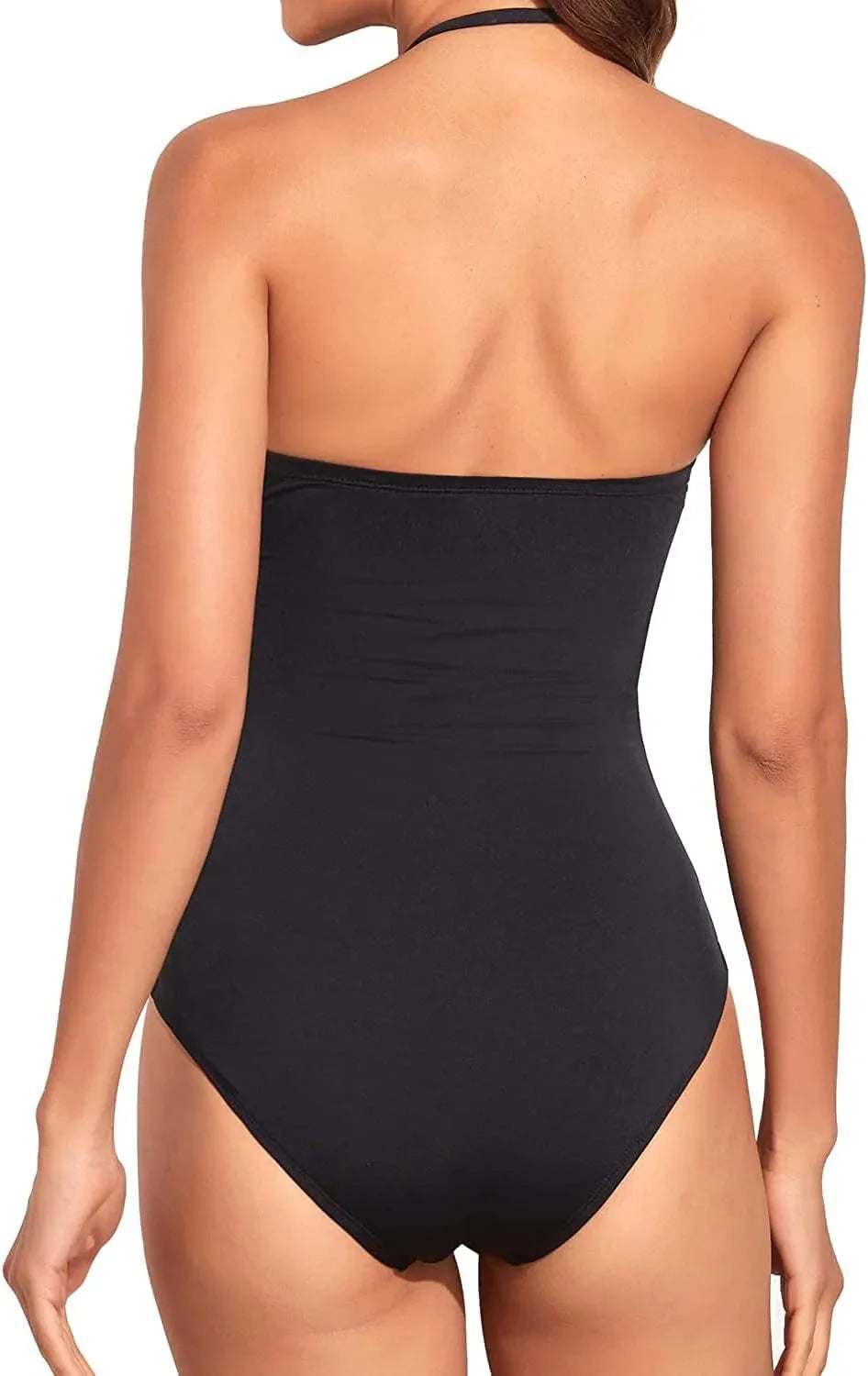 Costume da Bagno Intero con Controllo della Pancia a Bandeau