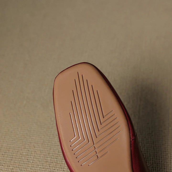 Mule in pelle Bellanova