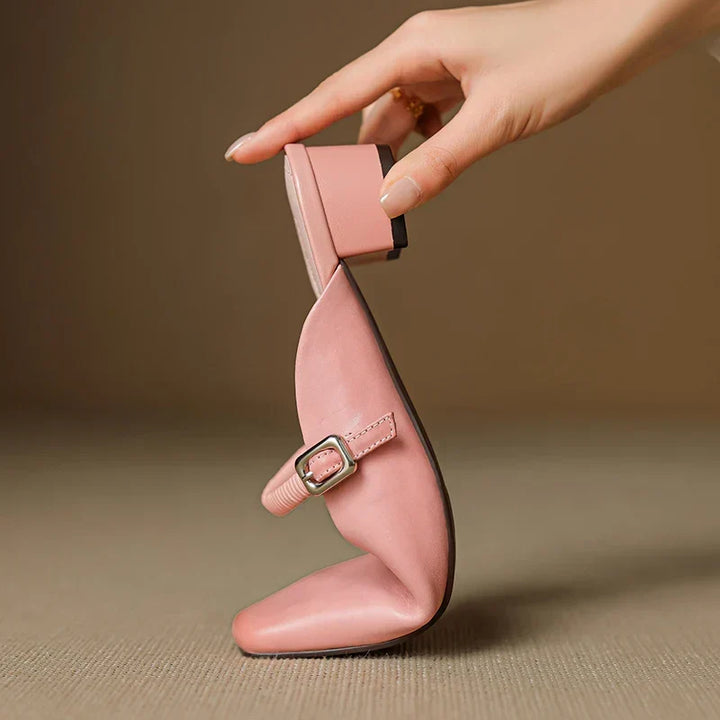 Kera | Mules Mary Jane in Pelle Genuina