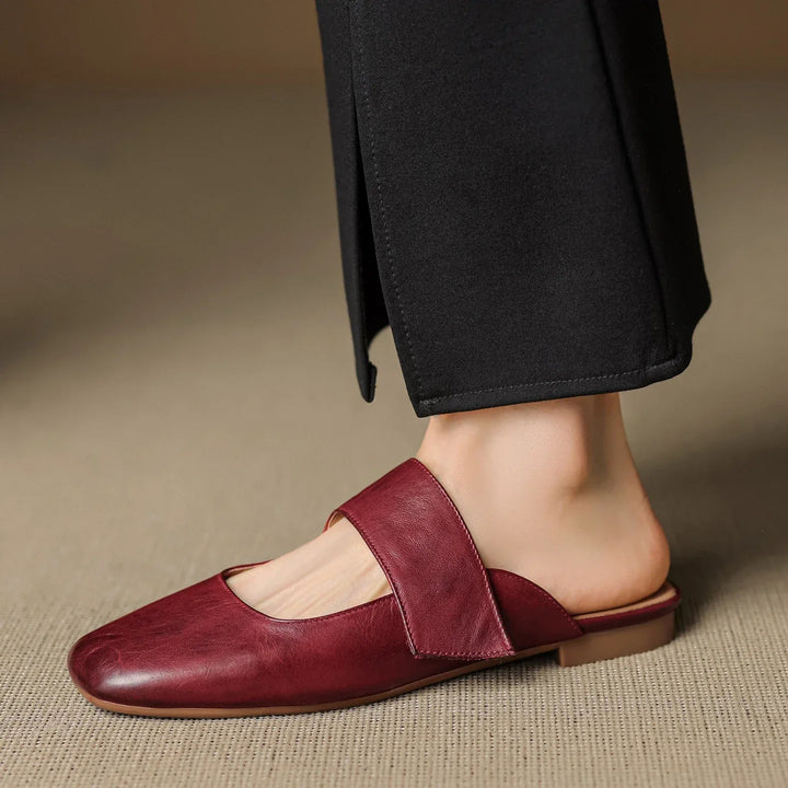 Mule in pelle Bellanova