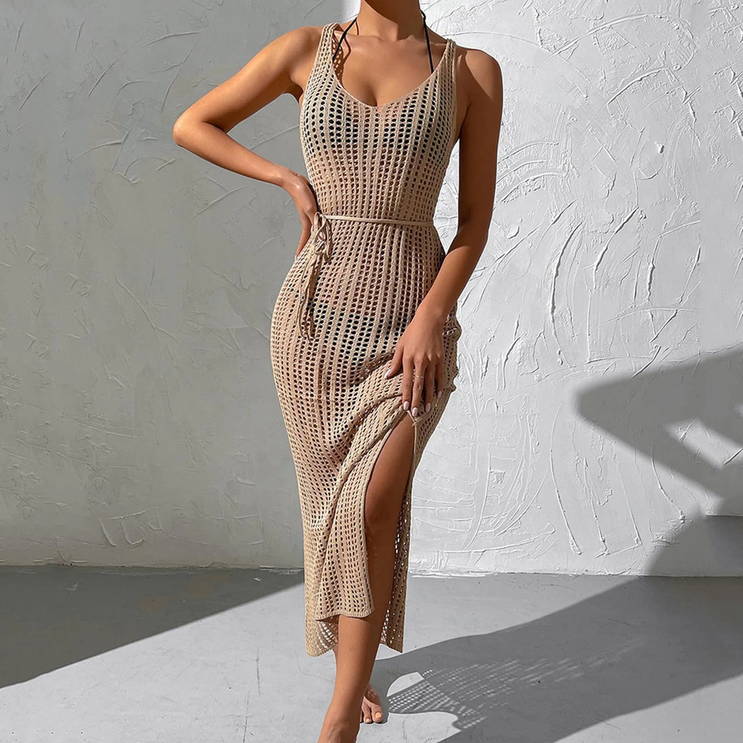 Copertura Maxi con Spacco in Maglia