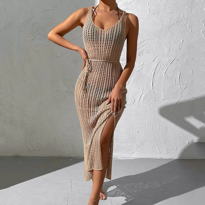 Copertura Maxi con Spacco in Maglia