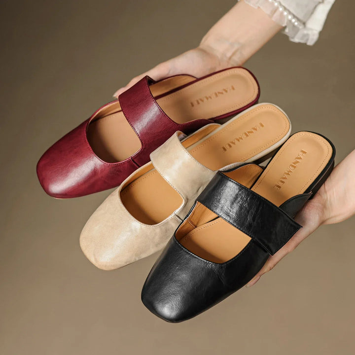Mule in pelle Bellanova