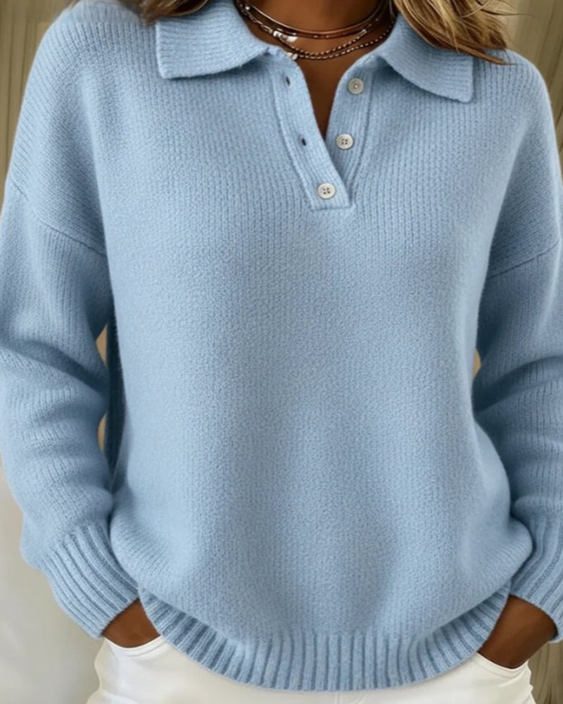 Madison | Polo Shirt Classico a Maniche Lunghe
