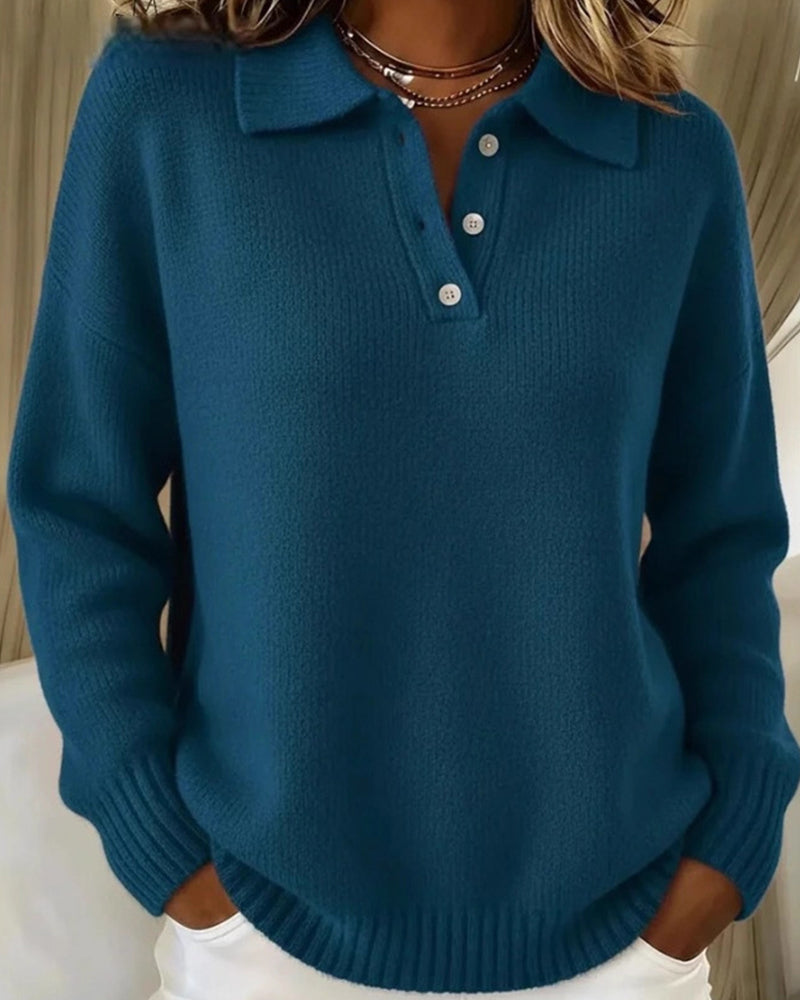 Madison | Polo Shirt Classico a Maniche Lunghe