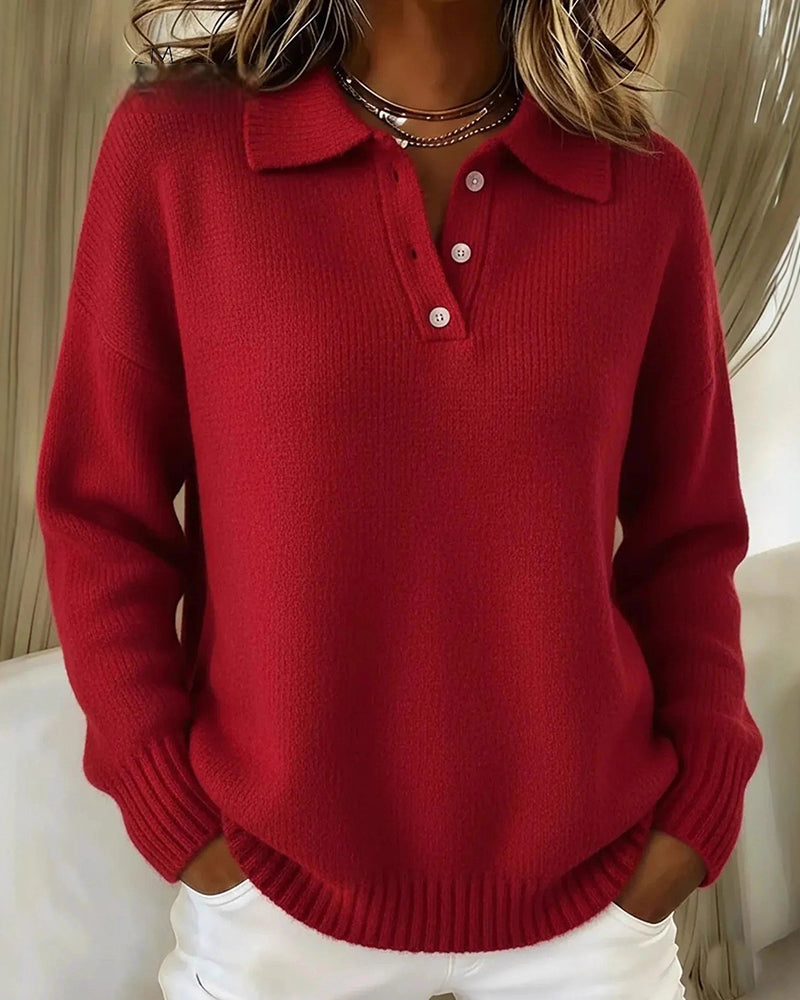 Madison | Polo Shirt Classico a Maniche Lunghe