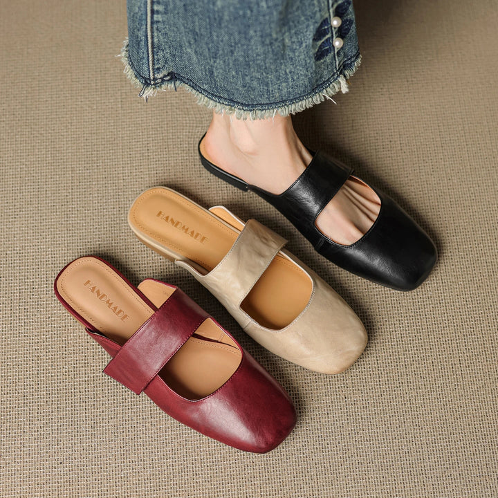 Mule in pelle Bellanova