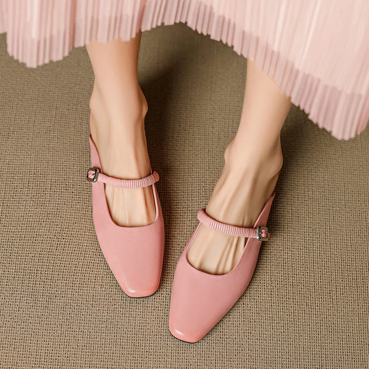 Kera | Mules Mary Jane in Pelle Genuina