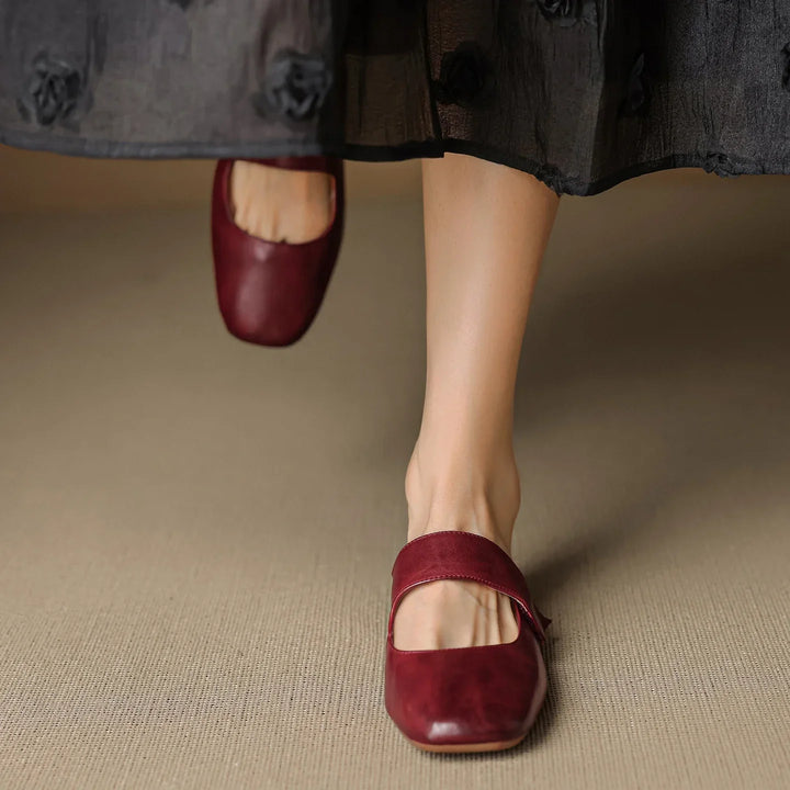 Mule in pelle Bellanova