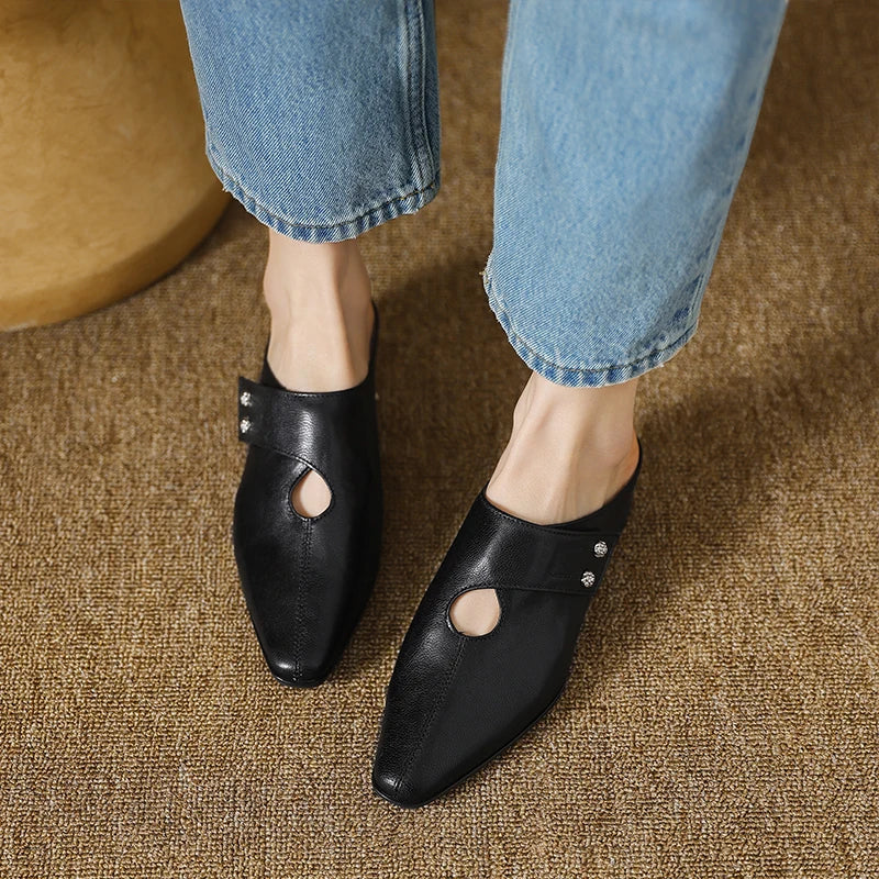 Agnit | Mules in Pelle Genuina